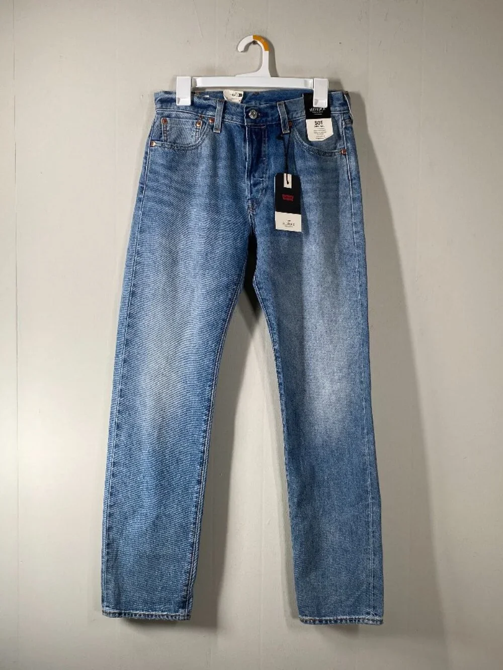 Levi's Selvedge Premium 501 Denim Jeans Men's 29 x 32 Mid Rise Blue Casual NWT